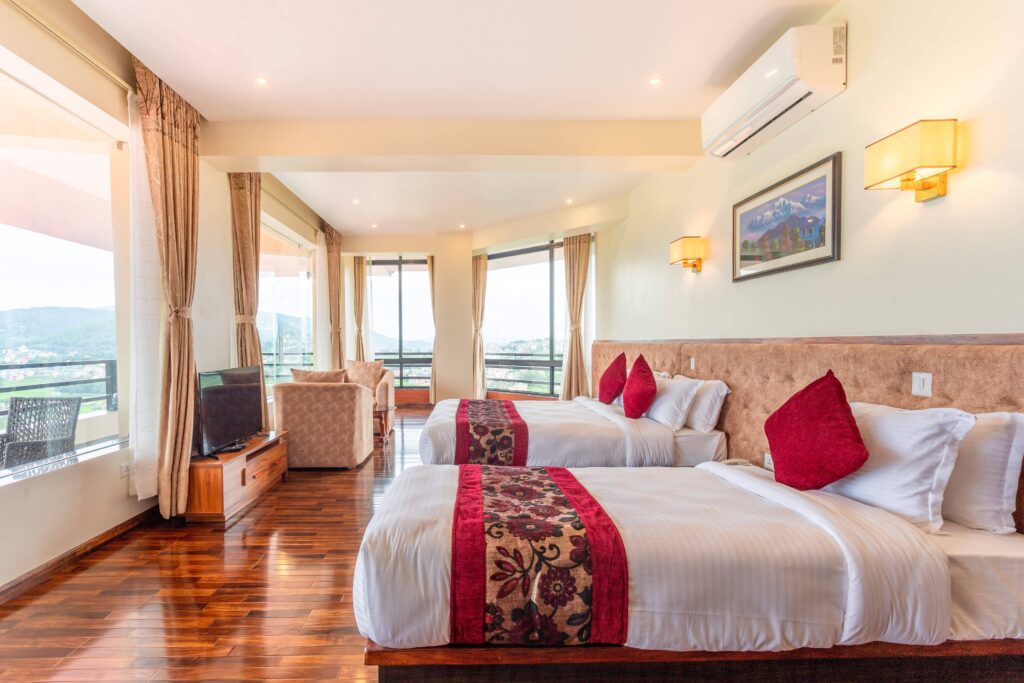 Accommodation of Sky Garden Resort - new resort in Dhulikhel Nepal